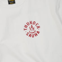 Load image into Gallery viewer, THUNDER SAUNA T-SHIRT - WHITE