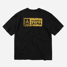 Load image into Gallery viewer, THUNDER SAUNA T-SHIRT - BLACK