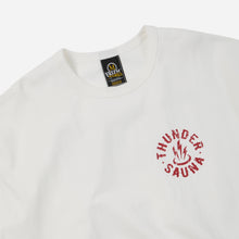 Load image into Gallery viewer, THUNDER SAUNA T-SHIRT - WHITE