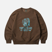 Load image into Gallery viewer, TURTLE ISLAND SWEATSHIRT - BROWN