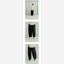 Load image into Gallery viewer, TWILL BALLOON PANTS - BLACK