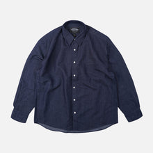 Load image into Gallery viewer, TWO TONE RELAXED SHIRT - NAVY
