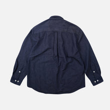 Load image into Gallery viewer, TWO TONE RELAXED SHIRT - NAVY