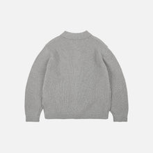 Load image into Gallery viewer, ULTRA HEAVYWEIGHT COLLAR CARDIGAN - LIGHT GREY