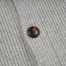 Load image into Gallery viewer, ULTRA HEAVYWEIGHT COLLAR CARDIGAN - LIGHT GREY