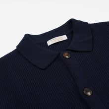 Load image into Gallery viewer, ULTRA HEAVYWEIGHT COLLAR CARDIGAN - NAVY