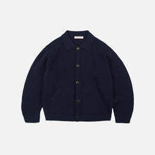 Load image into Gallery viewer, ULTRA HEAVYWEIGHT COLLAR CARDIGAN - NAVY