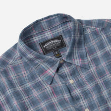 Load image into Gallery viewer, UNEVEN CHECKED SHIRT - BLUE