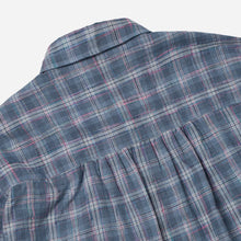 Load image into Gallery viewer, UNEVEN CHECKED SHIRT - BLUE