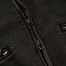 Load image into Gallery viewer, VINTAGE DYEING FZ SWEAT - BLACK BROWN