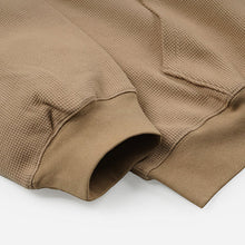 Load image into Gallery viewer, WAFFLE ZIP UP HOODIE - BEIGE