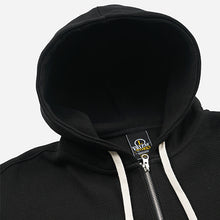 Load image into Gallery viewer, WAFFLE HOOD ZIP UP PARKA - BLACK