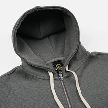 Load image into Gallery viewer, WAFFLE HOOD ZIP UP PARKA - GREY