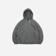 Load image into Gallery viewer, WAFFLE HOOD ZIP UP PARKA - GREY