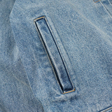 Load image into Gallery viewer, WASHED DENIM TRUCKER JACKET - BLUE