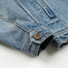 Load image into Gallery viewer, WASHED DENIM TRUCKER JACKET - BLUE