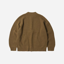 Load image into Gallery viewer, WOOL DECK ZIP UP CARDIGAN - CINNAMON