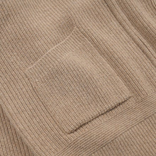 Load image into Gallery viewer, WOOL DECK ZIP UP CARDIGAN - OATMEAL