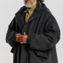 Load image into Gallery viewer, Wool Vincent Fishtail Parka - Charcoal
