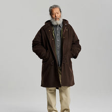 Load image into Gallery viewer, Wool Vincent Fishtail Parka - Brown
