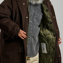 Load image into Gallery viewer, Wool Vincent Fishtail Parka - Brown