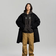 Load image into Gallery viewer, Wool Vincent Fishtail Parka - Black