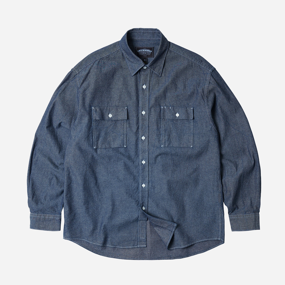 frizmworks cigarette pocket chambray shirt MUSINSA Proudly made in Korea Frizmworks Cigarette Pocket Chambray Shirt