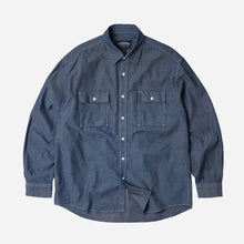 Load image into Gallery viewer, CIGARETTE POCKET CHAMBRAY SHIRT - INDIGO- THE GREAT DIVIDE