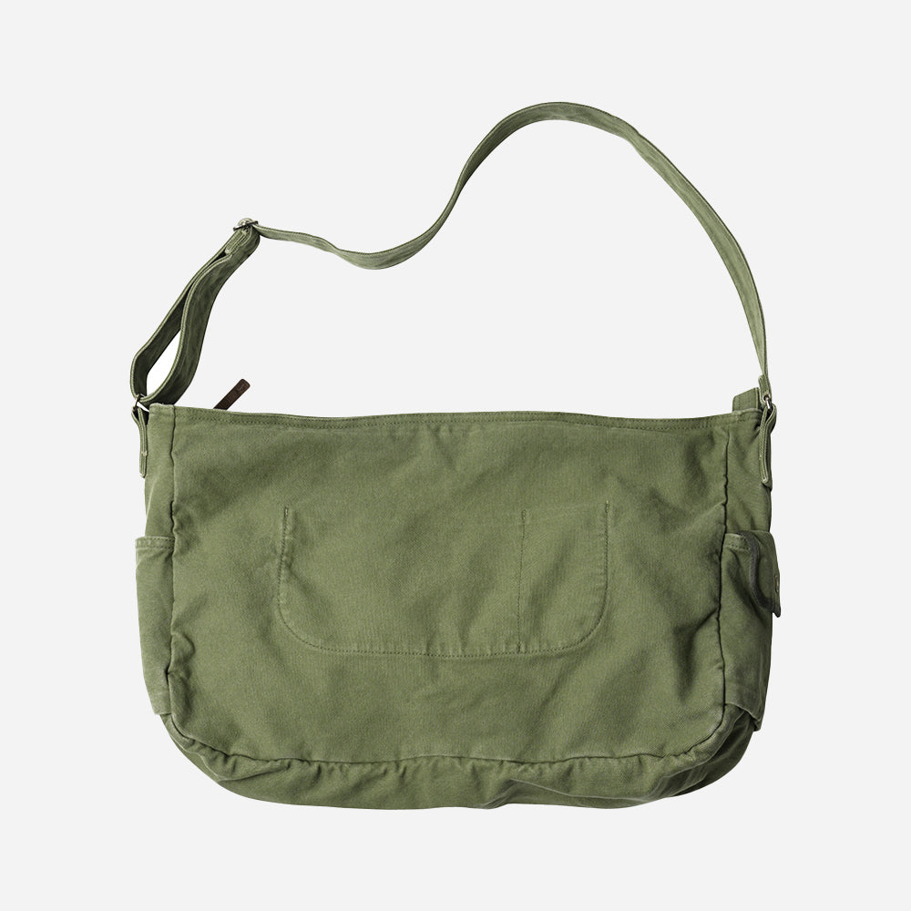 HEAVY CANVAS SHOULDER BAG - OLIVE - THE GREAT DIVIDE – Frizmworks