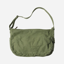 Load image into Gallery viewer, HEAVY CANVAS SHOULDER BAG - OLIVE - THE GREAT DIVIDE