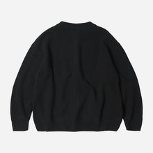Load image into Gallery viewer, HEAVY WOOL ROUND CARDIGAN - BLACK - THE GREAT DIVIDE
