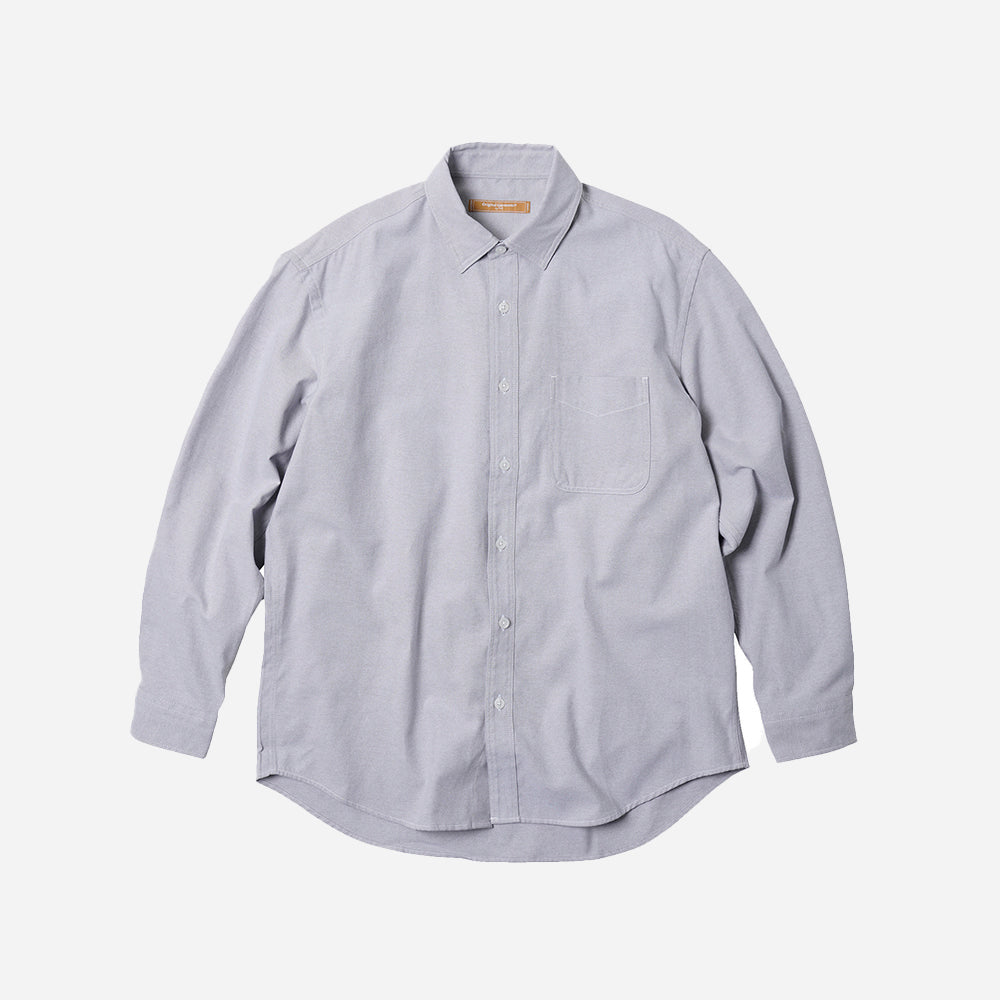 OG STRIPED OXFORD OVERSIZED SHIRT - PURPLE