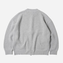 Load image into Gallery viewer, WOOL DECK ZIP UP TRACK TOP - LIGHT GREY- THE GREAT DIVIDE
