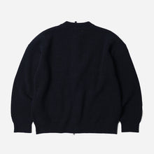 Load image into Gallery viewer, WOOL DECK ZIP UP TRACK TOP - NAVY- THE GREAT DIVIDE