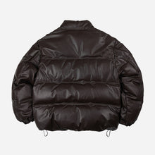 Load image into Gallery viewer, SNOWDON LEATHER DOWN JACKET - BROWN
