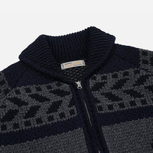 Load image into Gallery viewer, THUNDERBIRD COWICHAN CARDIGAN - NAVY
