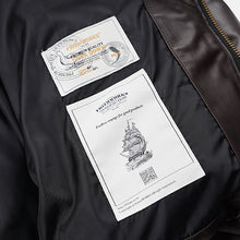 Load image into Gallery viewer, SNOWDON LEATHER DOWN JACKET - BROWN
