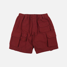 Load image into Gallery viewer, CANVAS MULTI POCKET SHORTS BURGUNDY
