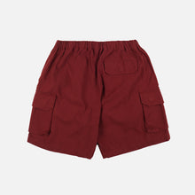 Load image into Gallery viewer, CANVAS MULTI POCKET SHORTS BURGUNDY
