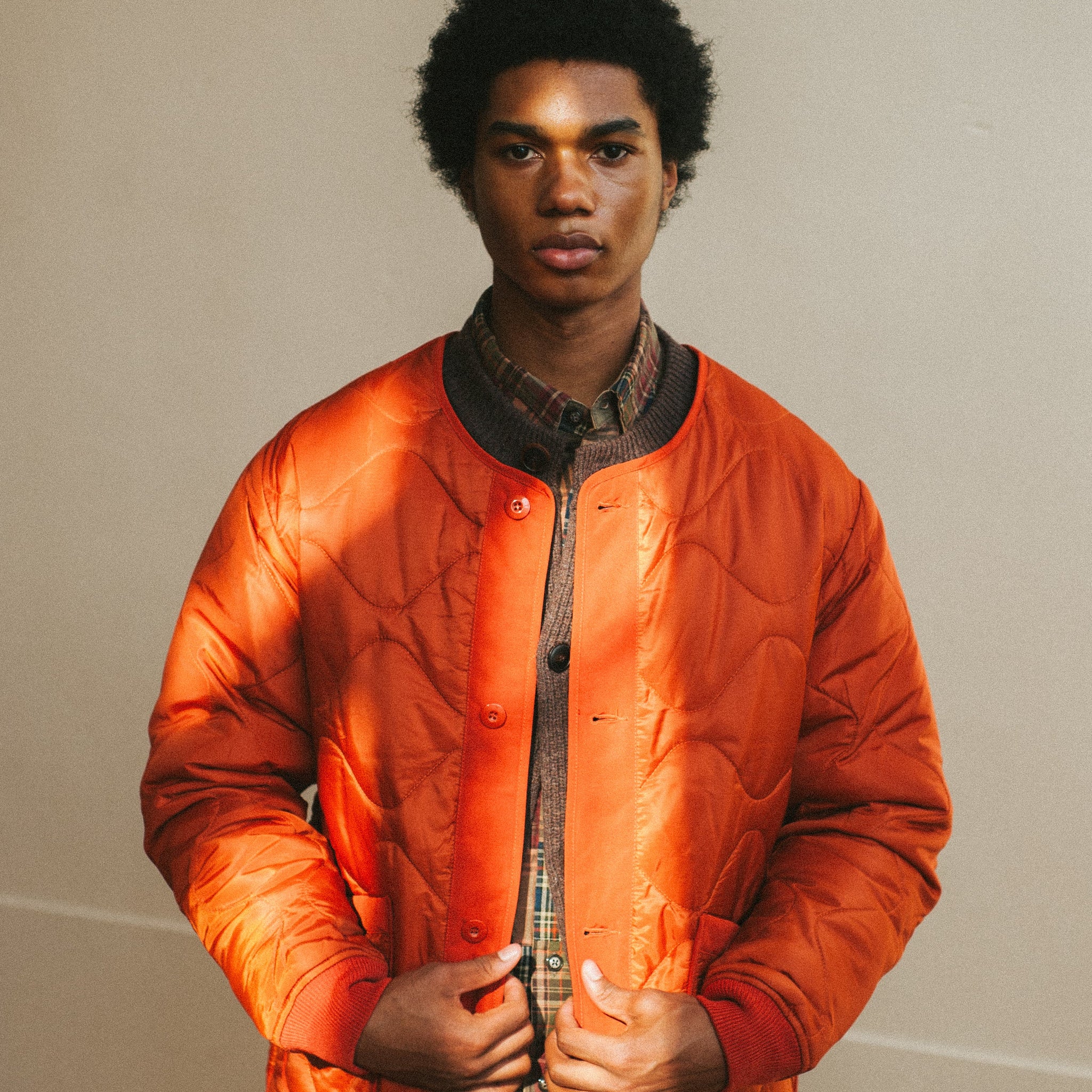 FIELD LINER JACKET - ORANGE - THE GREAT DIVIDE – Frizmworks