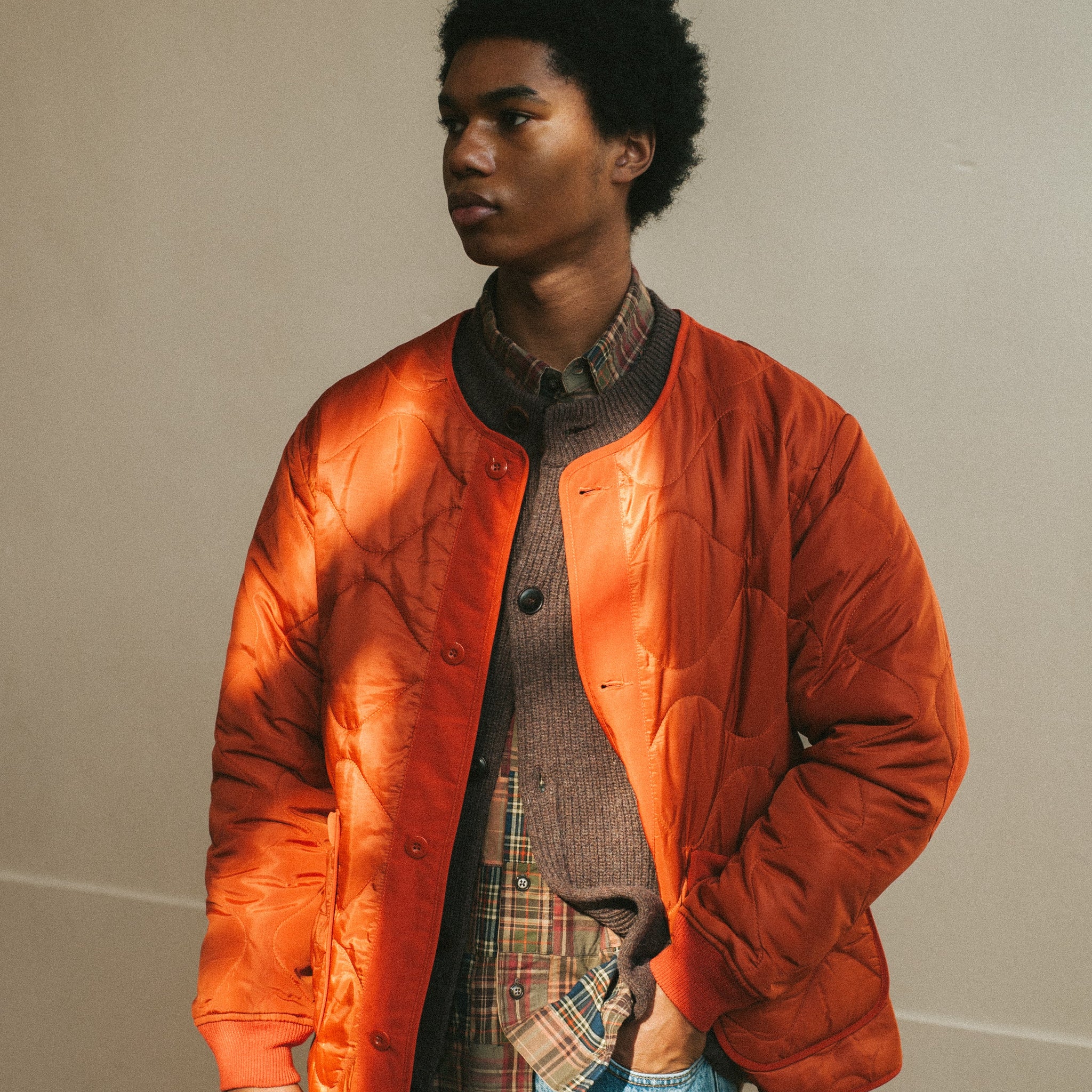 FIELD LINER JACKET - ORANGE - THE GREAT DIVIDE – Frizmworks