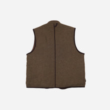 Load image into Gallery viewer, Herringbone Wool Hunting Vest - Brown Green

