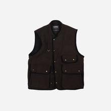 Load image into Gallery viewer, Herringbone Wool Hunting Vest - Chestnut Black

