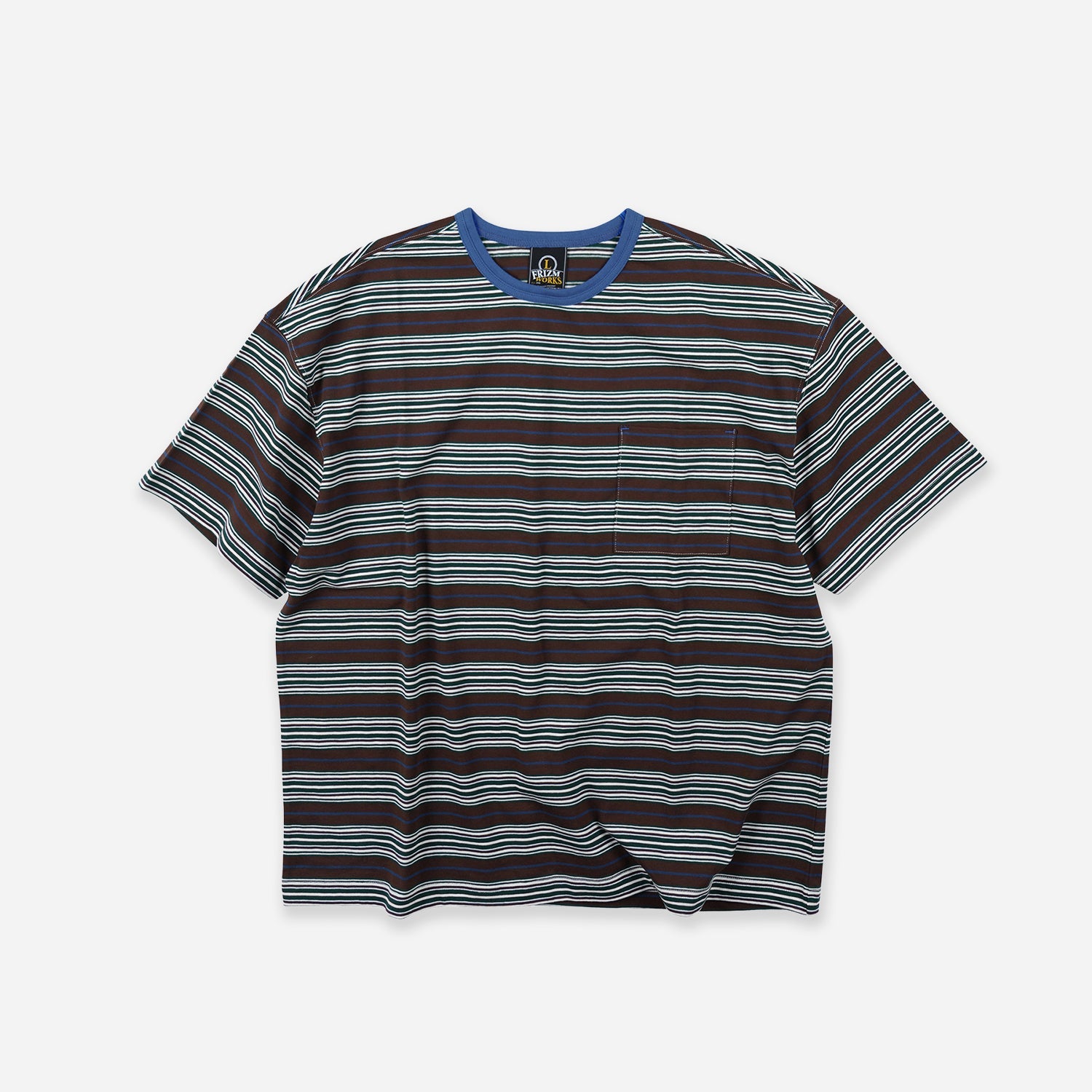HORIZON STRIPE HALF T-SHIRT - BROWN - THE GREAT DIVIDE – Frizmworks