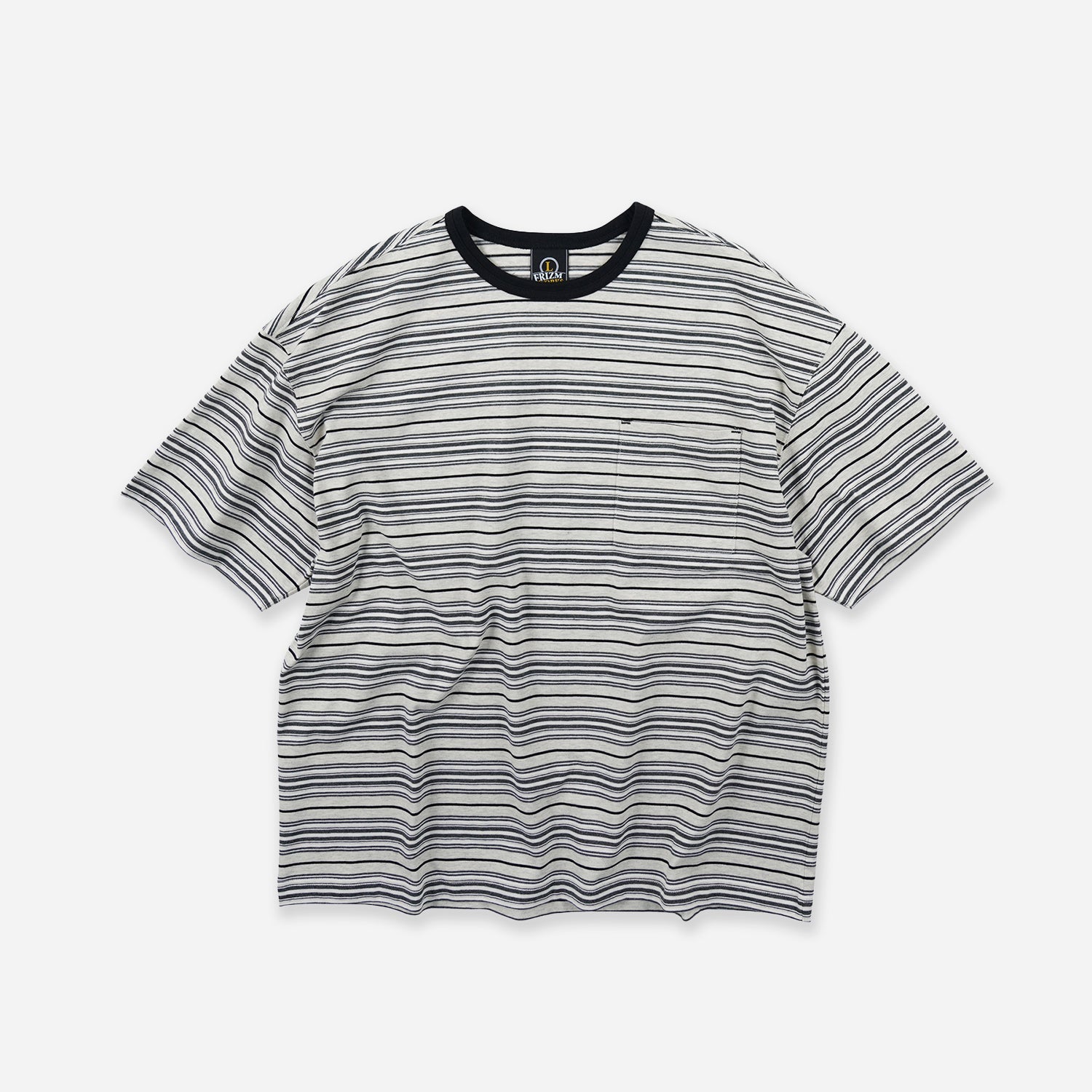HORIZON STRIPE HALF T-SHIRT - OATMEAL - THE GREAT DIVIDE – Frizmworks