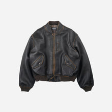 Load image into Gallery viewer, Lambskin Flight Jacket - Washed Brown
