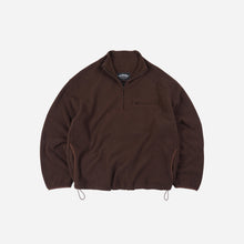 Load image into Gallery viewer, Mock Neck Fleece Anorak Parka - Brown
