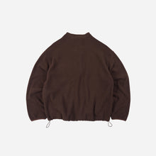 Load image into Gallery viewer, Mock Neck Fleece Anorak Parka - Brown
