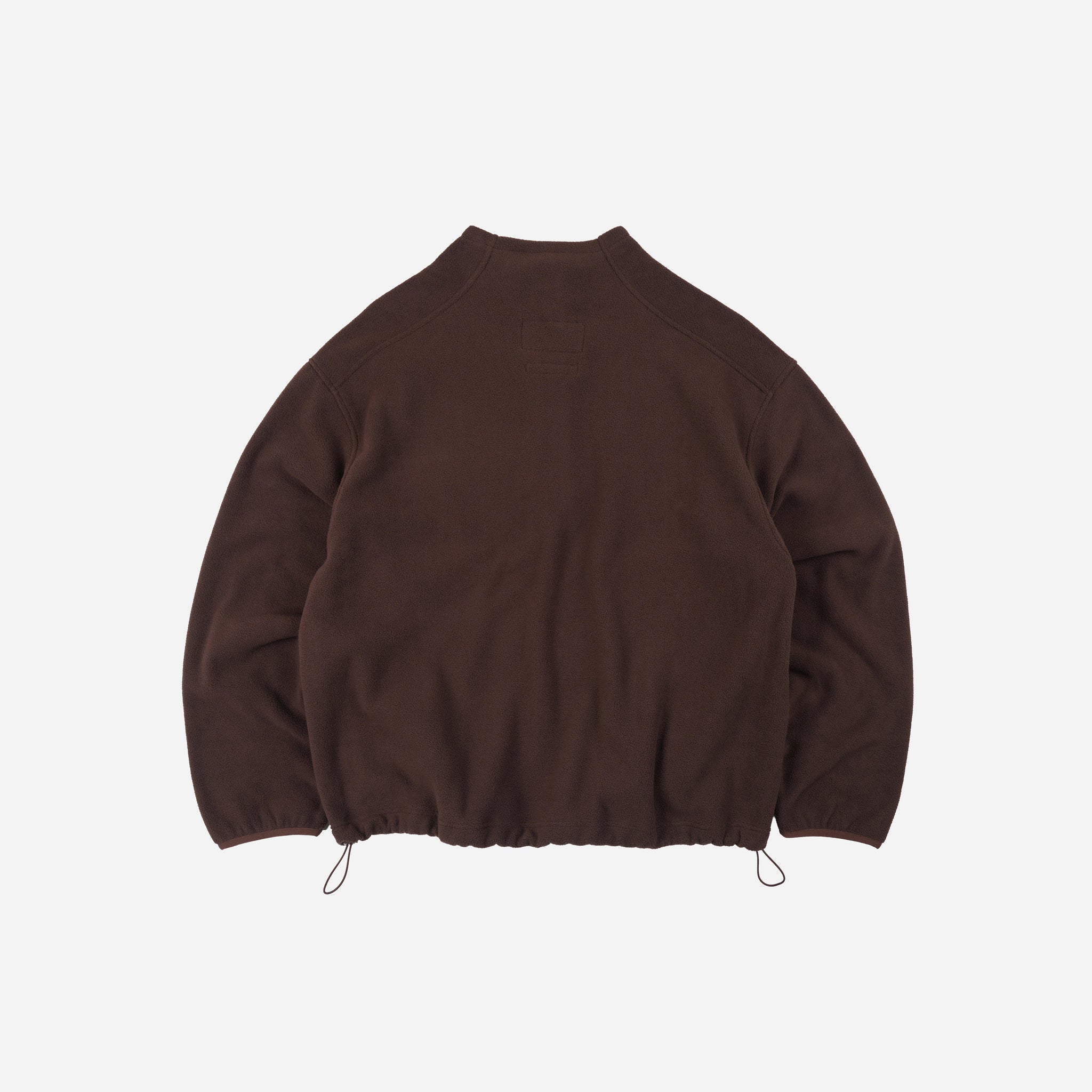 Frizmworks Mock Neck Fleece Anorak Parka - Brown | Frizmworks EU
