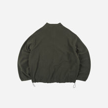 Load image into Gallery viewer, Mock Neck Fleece Anorak Parka - Dark Green
